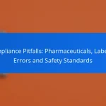 Compliance Pitfalls: Pharmaceuticals, Labeling Errors and Safety Standards