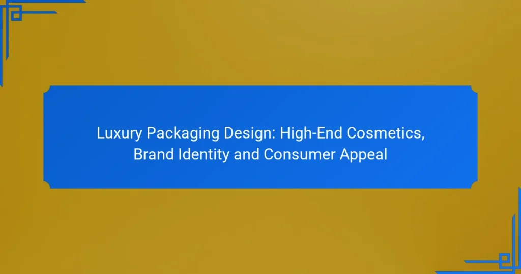 Luxury Packaging Design: High-End Cosmetics, Brand Identity and Consumer Appeal