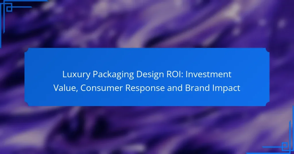 Luxury Packaging Design ROI: Investment Value, Consumer Response and Brand Impact