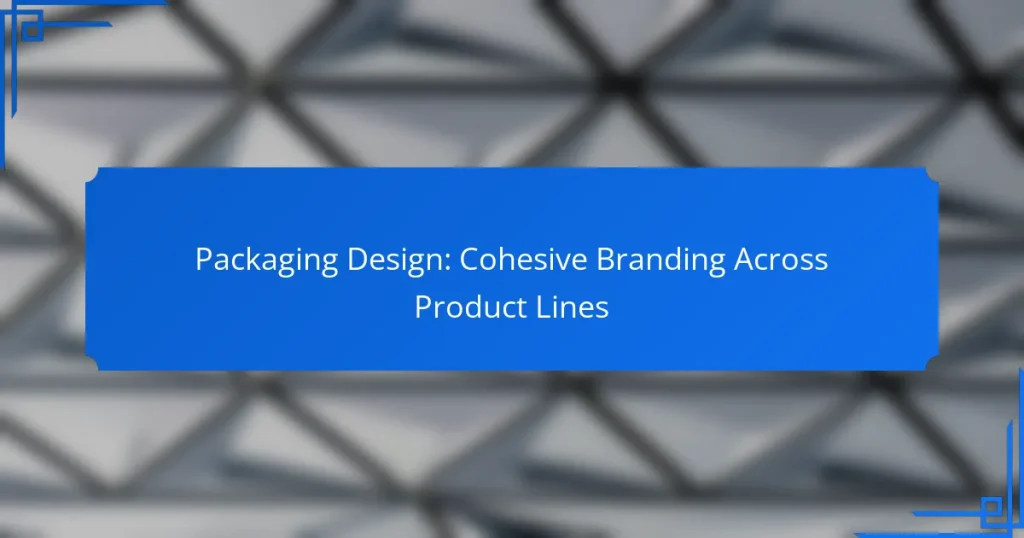 Packaging Design: Cohesive Branding Across Product Lines