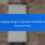 Packaging Design: Customer Feedback and Improvement