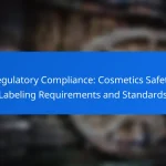 Regulatory Compliance: Cosmetics Safety, Labeling Requirements and Standards