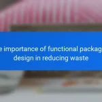 The importance of functional packaging design in reducing waste