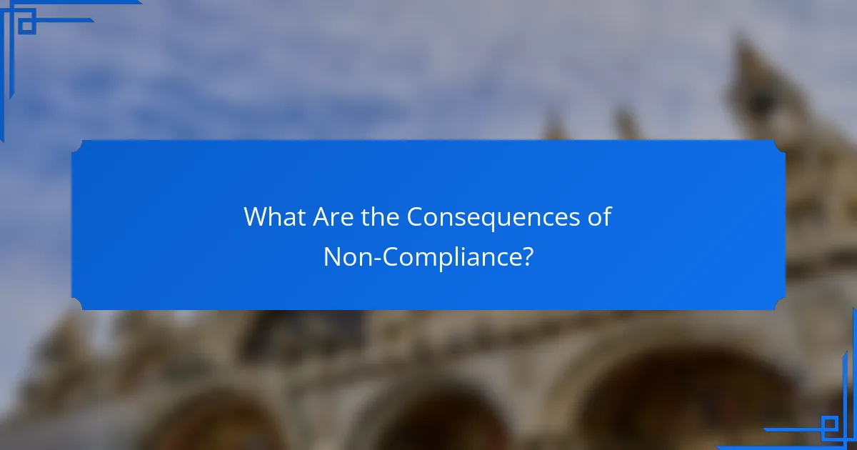What Are the Consequences of Non-Compliance?