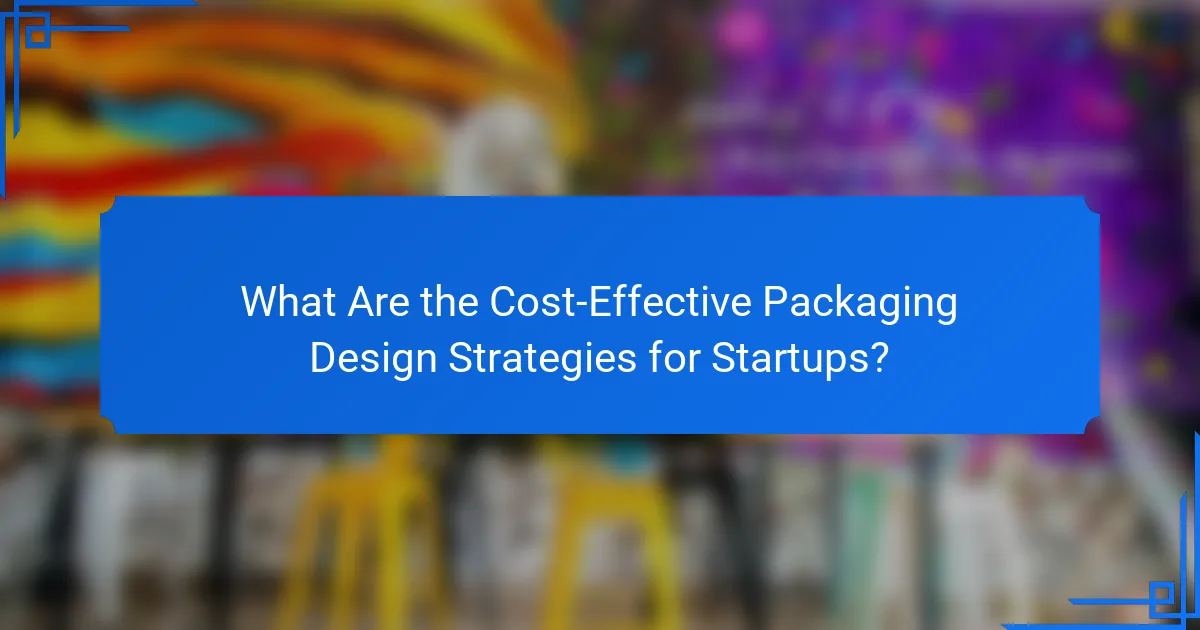 What Are the Cost-Effective Packaging Design Strategies for Startups?