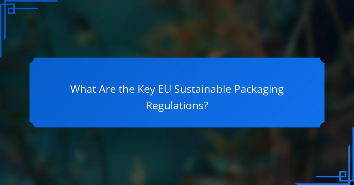 What Are the Key EU Sustainable Packaging Regulations?