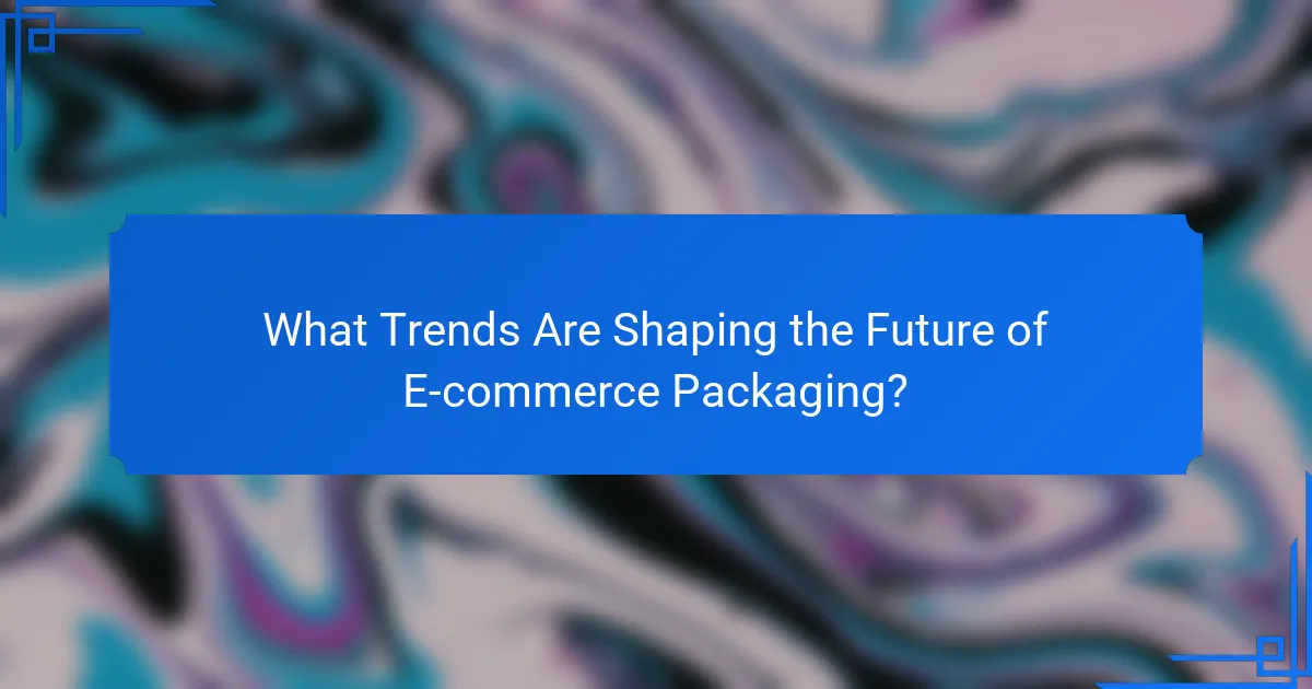 What Trends Are Shaping the Future of E-commerce Packaging?